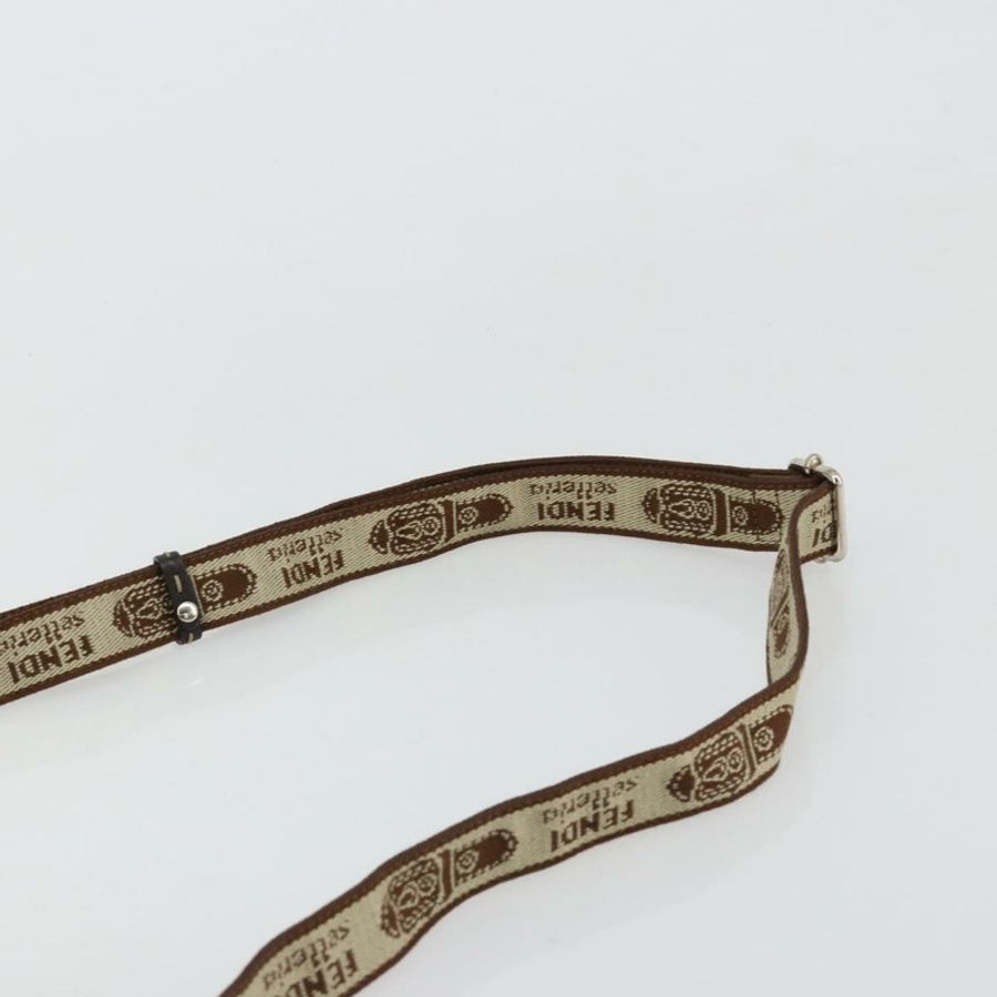 【日本直送】FENDI Zucca帆布Celeria單肩包 黑色棕色 正品 182654A-7