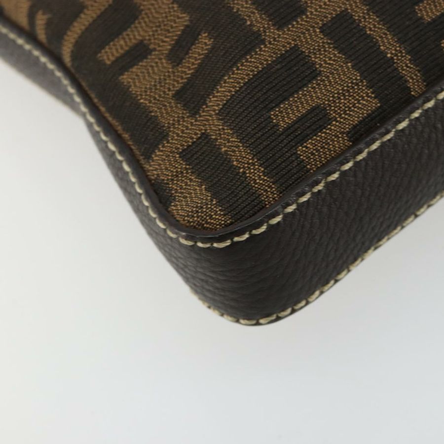 【日本直送】FENDI Zucca帆布Celeria單肩包 黑色棕色 正品 182654A-13