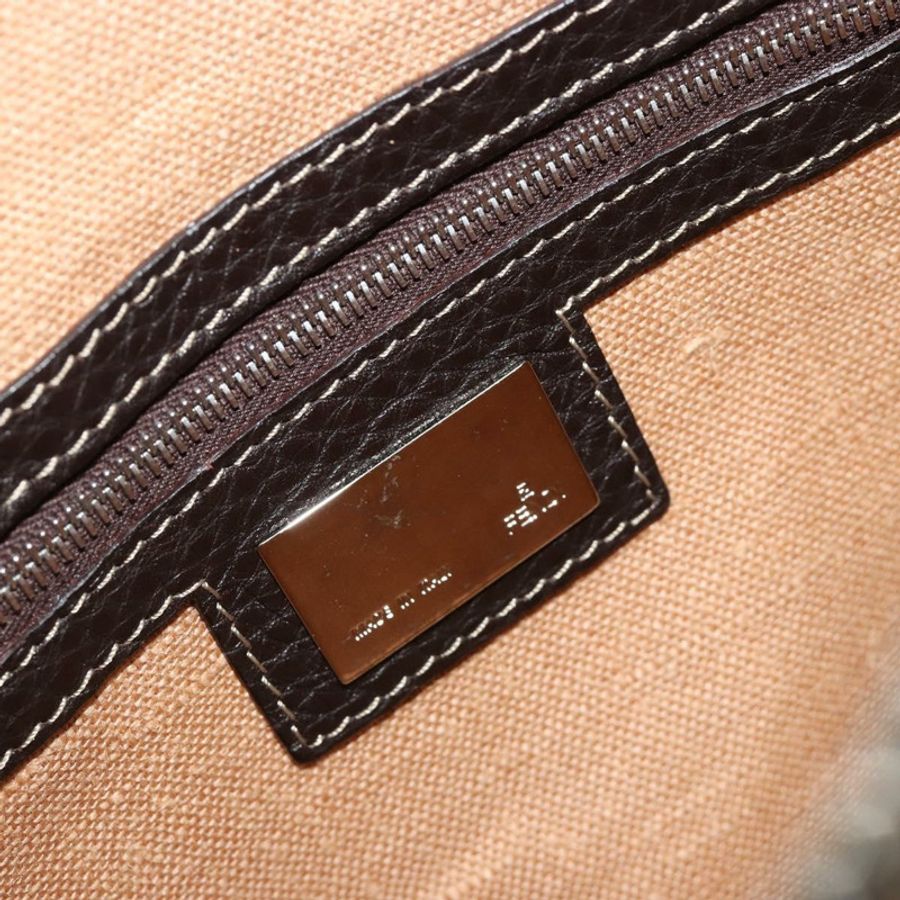 【日本直送】FENDI Zucca帆布Celeria單肩包 黑色棕色 正品 182654A-17