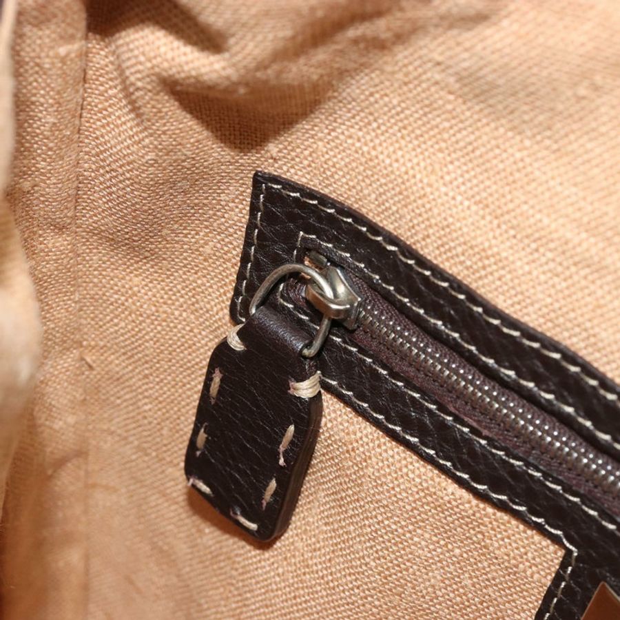【日本直送】FENDI Zucca帆布Celeria單肩包 黑色棕色 正品 182654A-20