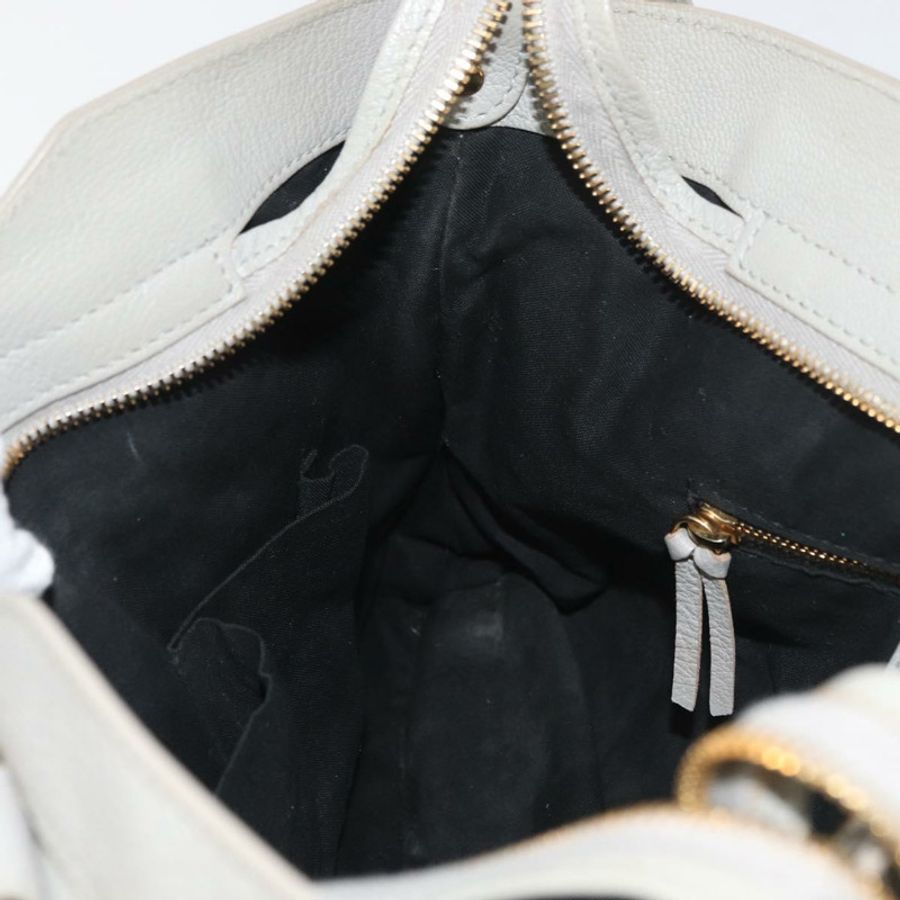 【日本直送】BALENCIAGA Edge Town 手提包 皮革 兩用 灰色/金色 390149 正品 182677SAM-22