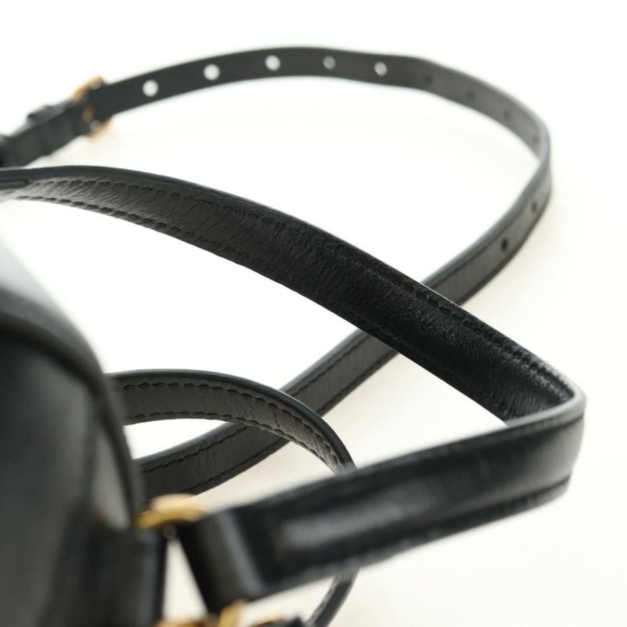 【日本直送】GUCCI 籃球造型手提包 皮革 兩用 黑色 金色 547855 正品 182676SAM-13