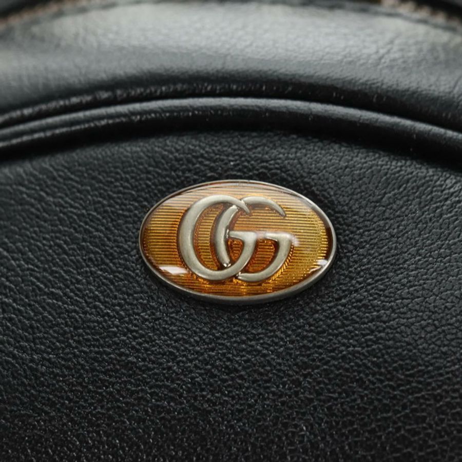 【日本直送】GUCCI 籃球造型手提包 皮革 兩用 黑色 金色 547855 正品 182676SAM-20