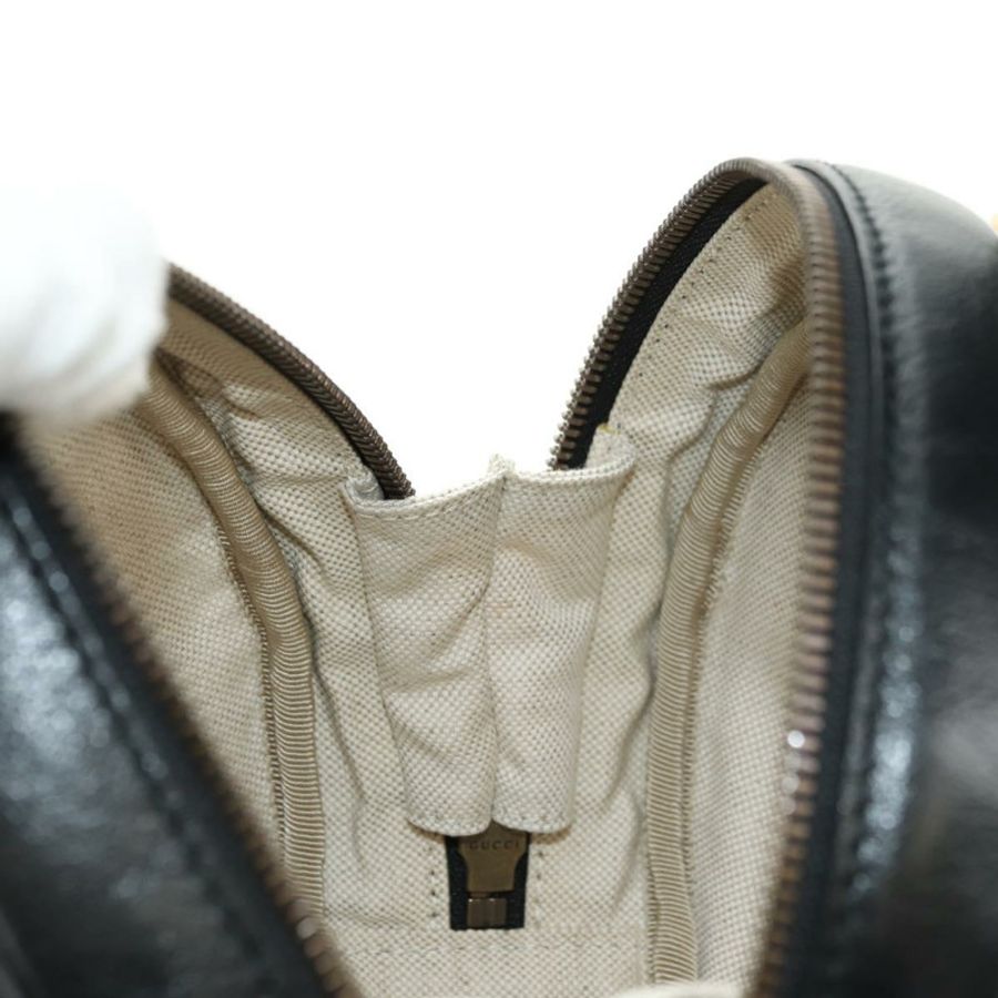 【日本直送】GUCCI 籃球造型手提包 皮革 兩用 黑色 金色 547855 正品 182676SAM-23