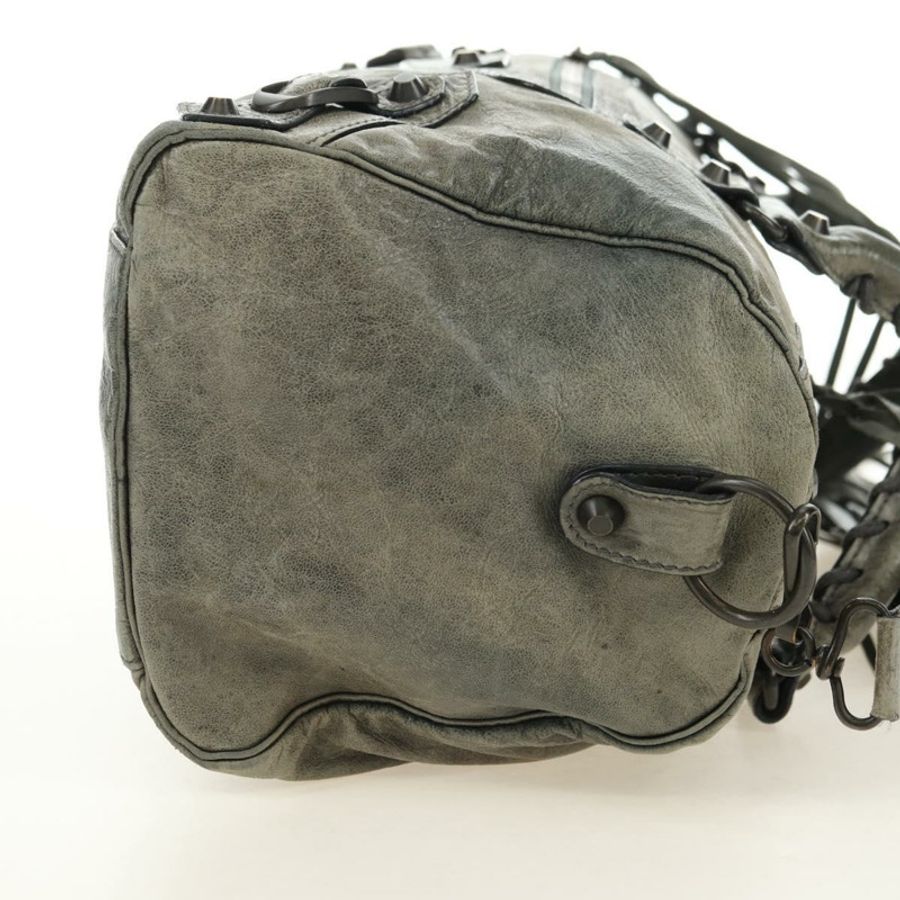 【日本直送】BALENCIAGA Zazigi 手提包 皮革 2way 綠色 128523 正品 182579V-3