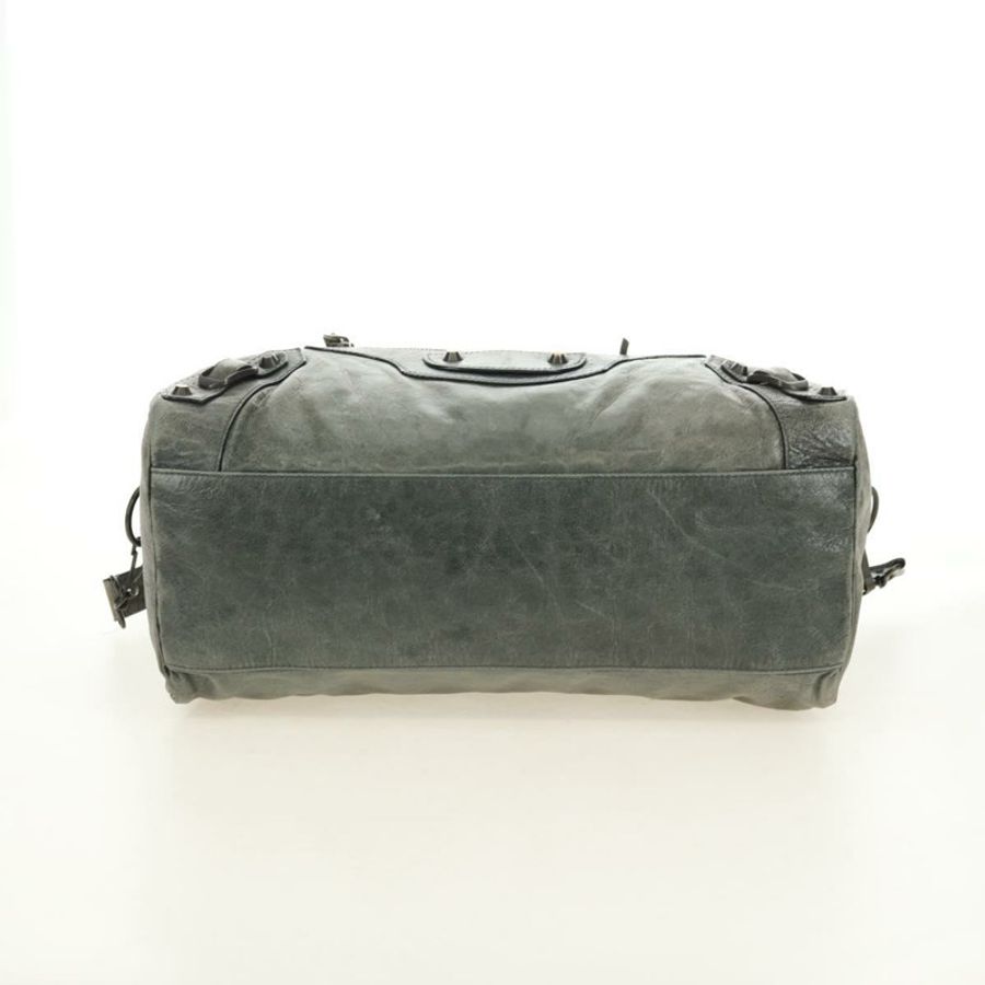 【日本直送】BALENCIAGA Zazigi 手提包 皮革 2way 綠色 128523 正品 182579V-4