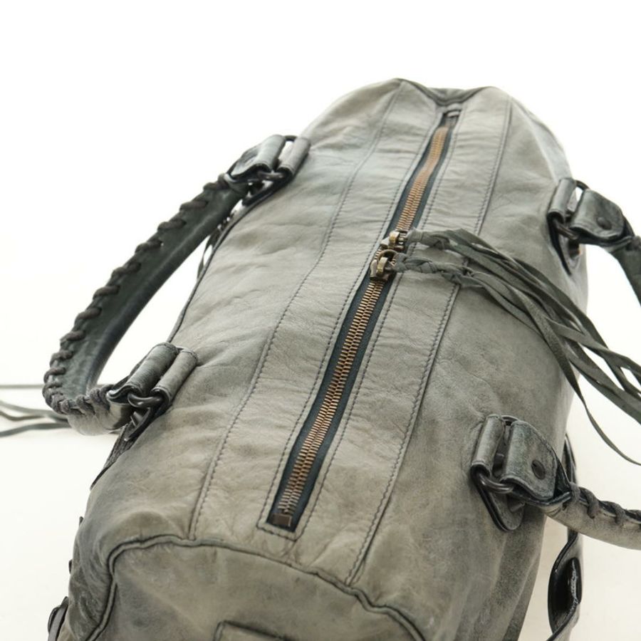 【日本直送】BALENCIAGA Zazigi 手提包 皮革 2way 綠色 128523 正品 182579V-13
