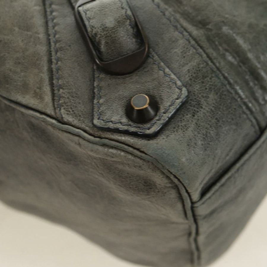 【日本直送】BALENCIAGA Zazigi 手提包 皮革 2way 綠色 128523 正品 182579V-17