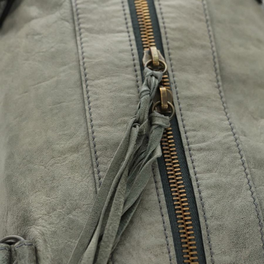【日本直送】BALENCIAGA Zazigi 手提包 皮革 2way 綠色 128523 正品 182579V-21