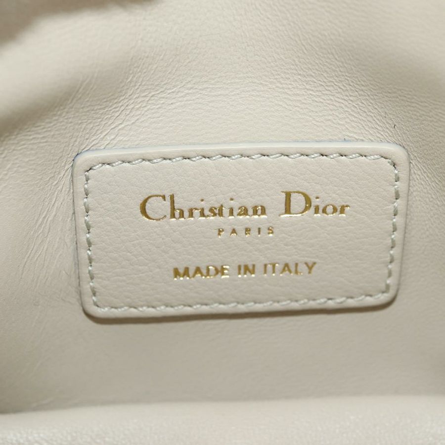 【日本直送】Christian Dior Caro Micro Chain Canage 羊皮米色金色鏈條包,正品 182573SAM-19
