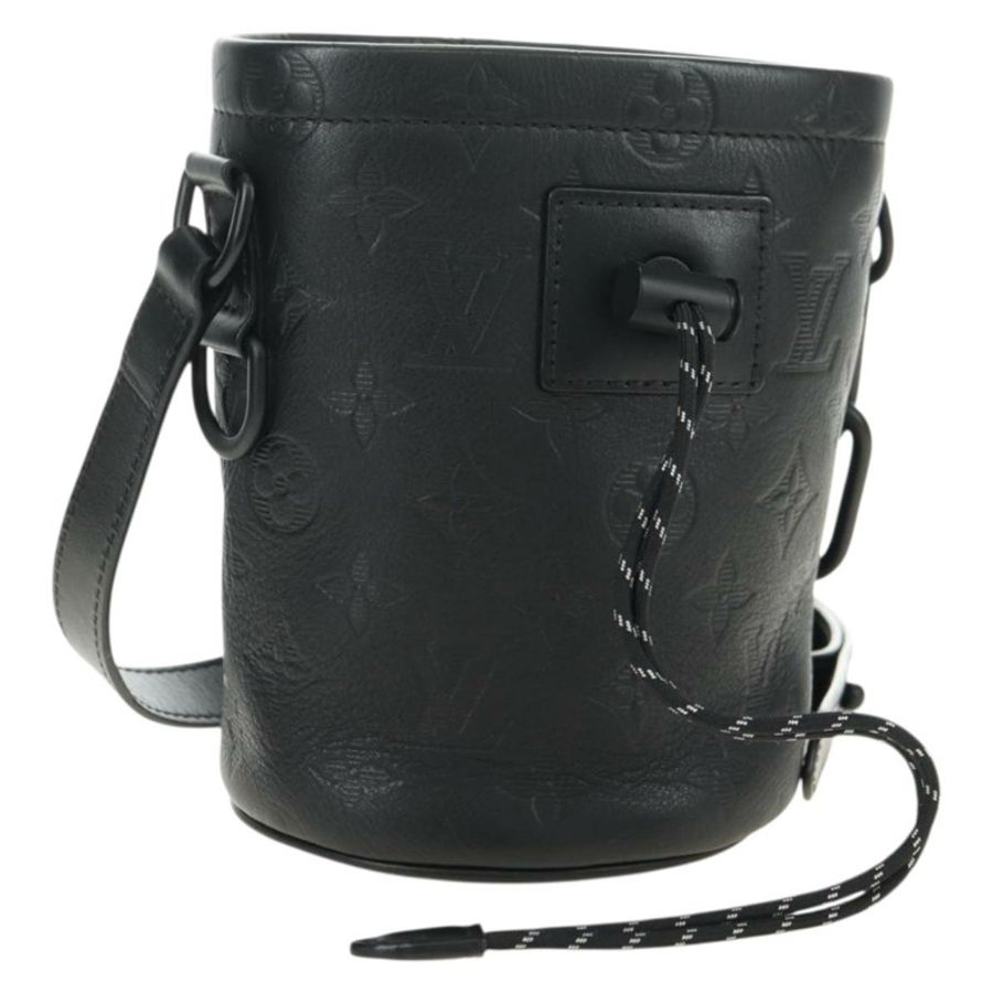 【日本直送】路易威登 Monogram Shadow Chalk Nanobag 手袋 黑色 M44628 LV 正品 182934SM-0