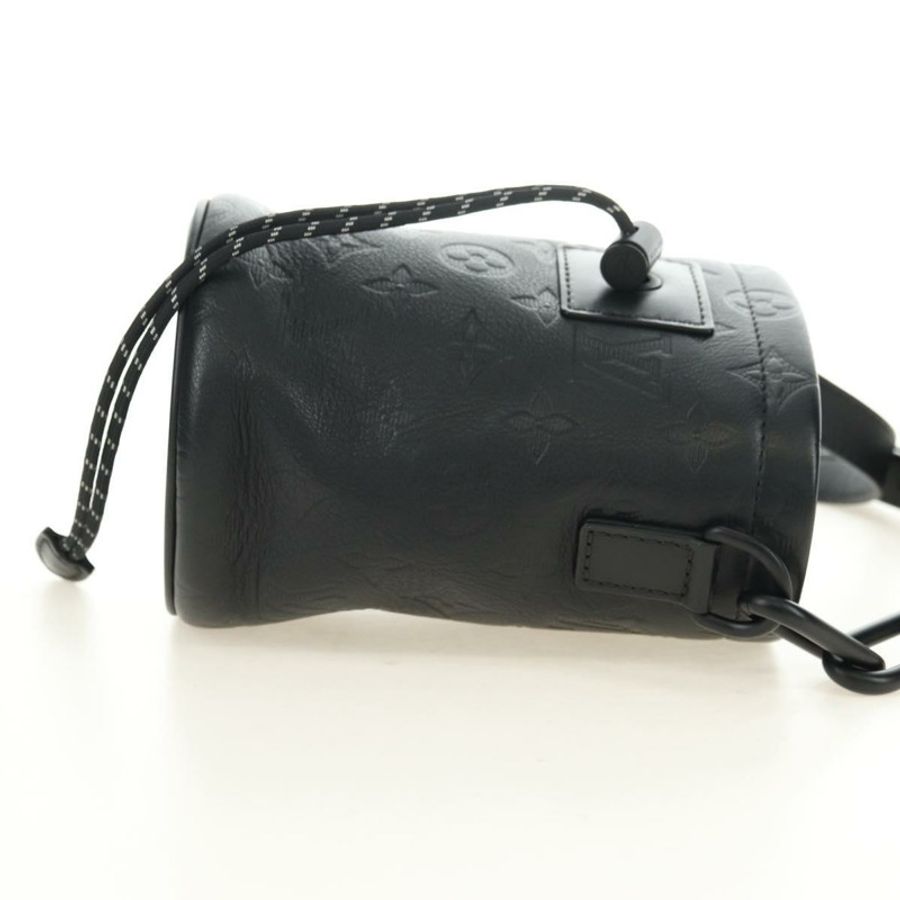 【日本直送】路易威登 Monogram Shadow Chalk Nanobag 手袋 黑色 M44628 LV 正品 182934SM-3