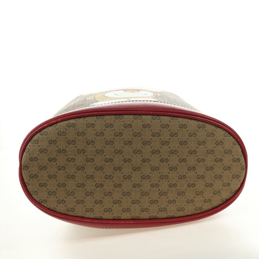 【日本直送】GUCCI Micro GG Supreme Doraemon x Fujiko-Pro 手提包 PVC 米色 655597 正品 183006M-4