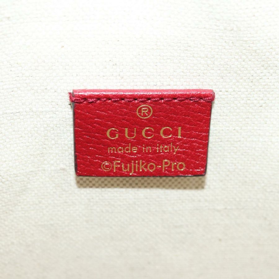 【日本直送】GUCCI Micro GG Supreme Doraemon x Fujiko-Pro 手提包 PVC 米色 655597 正品 183006M-20