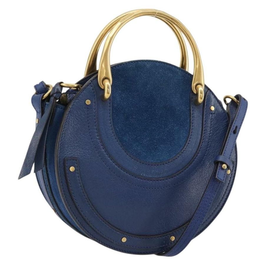 【日本直送】Chloe Pixy 手提包 皮革 兩用 黑色 金色 正品 183644V-0