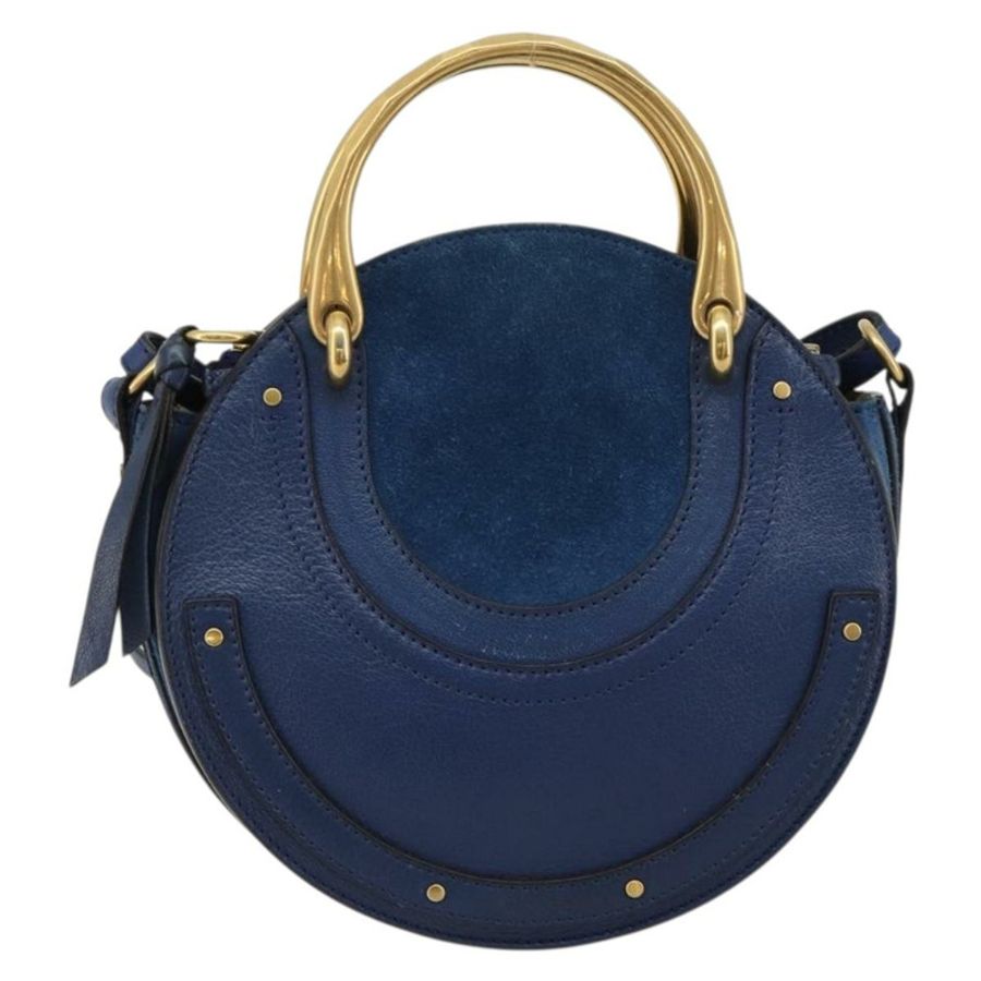 【日本直送】Chloe Pixy 手提包 皮革 兩用 黑色 金色 正品 183644V-12