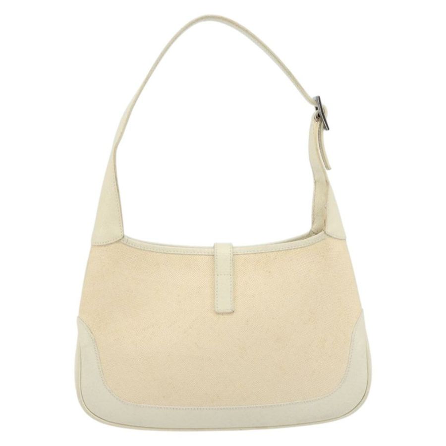 【日本直送】GUCCI Jackie 肩背包 帆布 象牙色 金色 001 3735 正品 183266SAV-1
