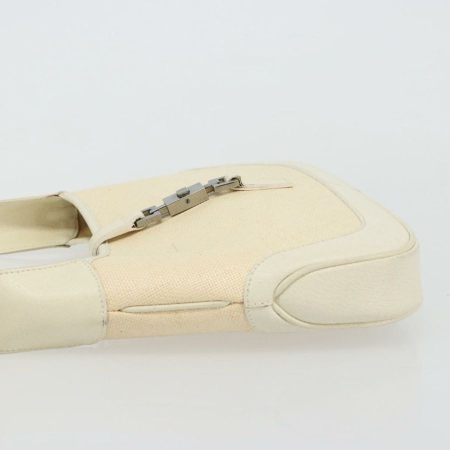 【日本直送】GUCCI Jackie 肩背包 帆布 象牙色 金色 001 3735 正品 183266SAV-3