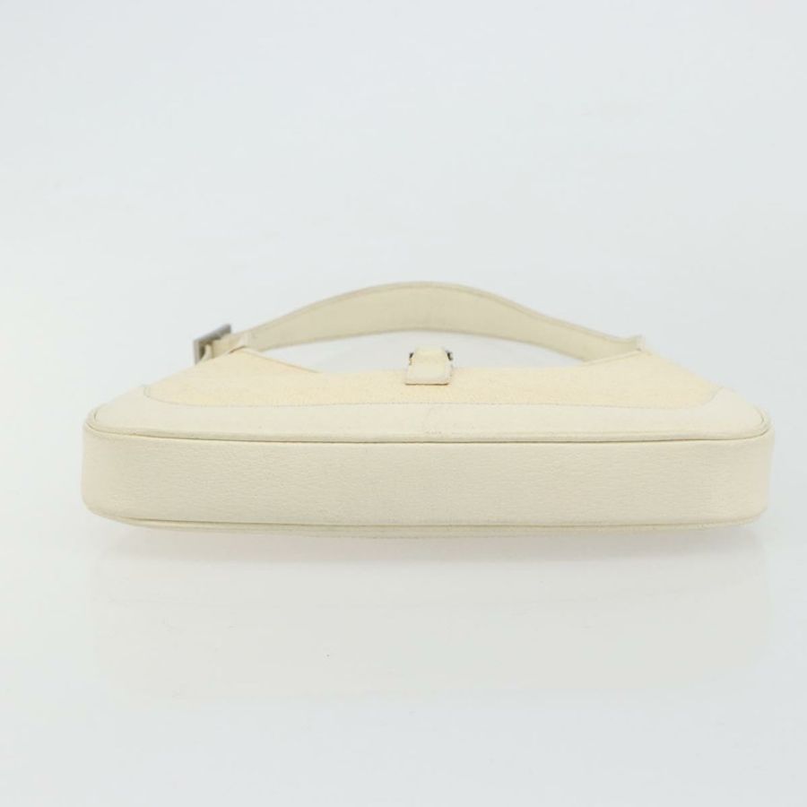 【日本直送】GUCCI Jackie 肩背包 帆布 象牙色 金色 001 3735 正品 183266SAV-4