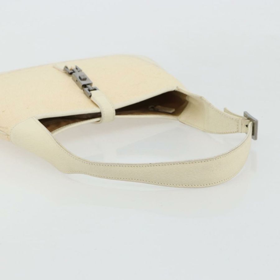 【日本直送】GUCCI Jackie 肩背包 帆布 象牙色 金色 001 3735 正品 183266SAV-6