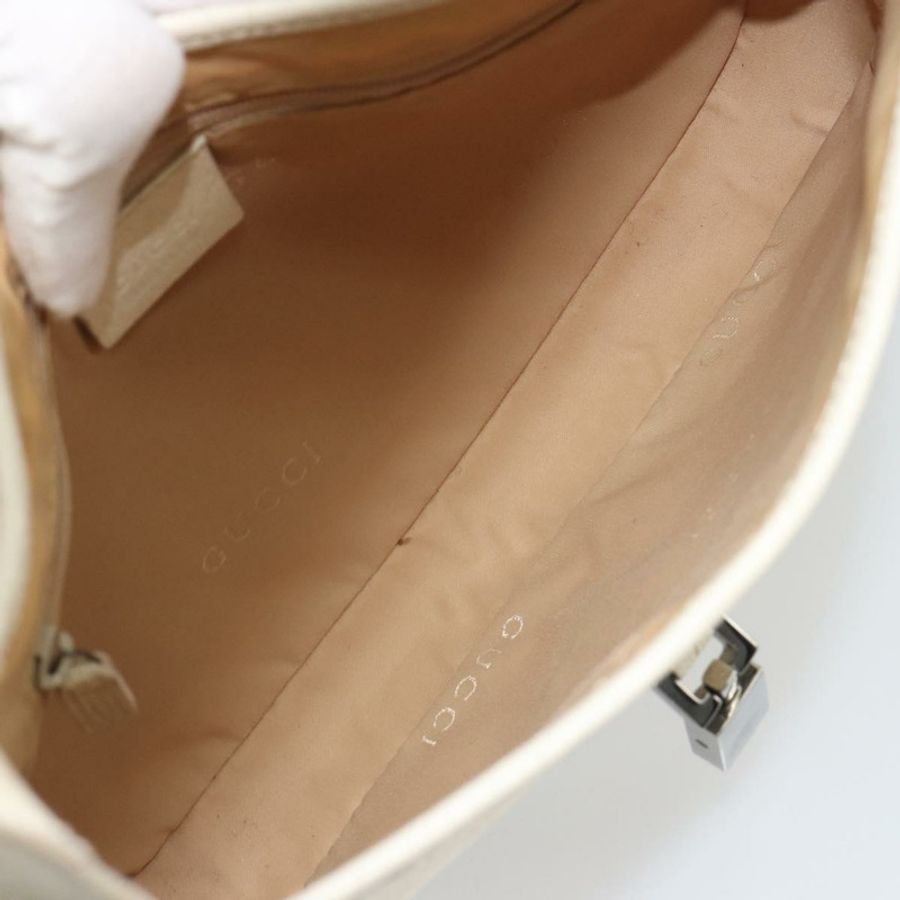 【日本直送】GUCCI Jackie 肩背包 帆布 象牙色 金色 001 3735 正品 183266SAV-9