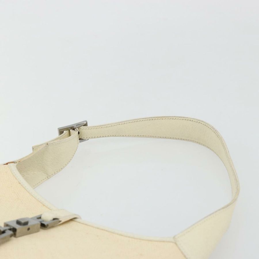 【日本直送】GUCCI Jackie 肩背包 帆布 象牙色 金色 001 3735 正品 183266SAV-13