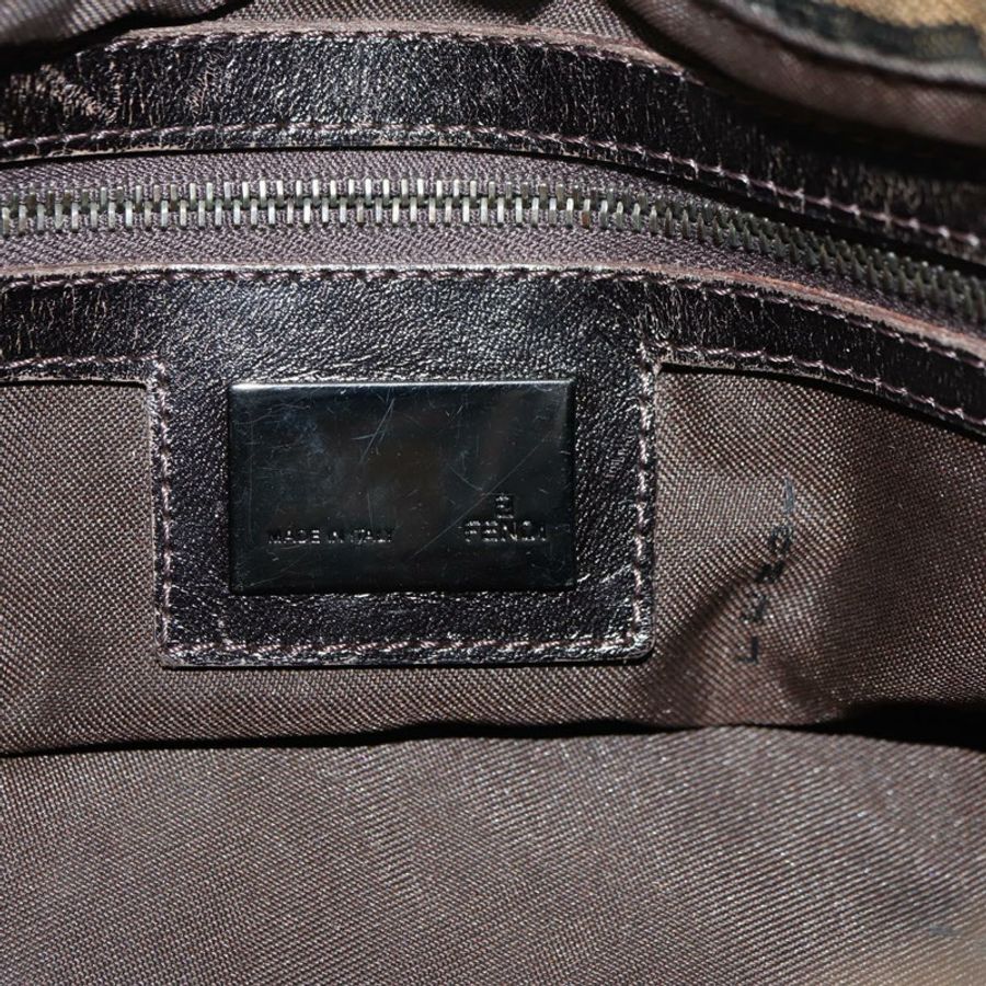 【日本直送】FENDI Zucca帆布單肩包 黑色 棕色 正品 183663V-9