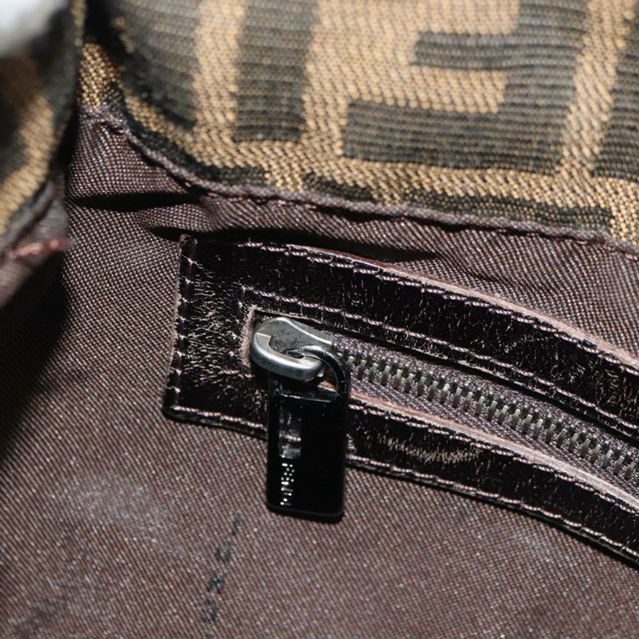 【日本直送】FENDI Zucca帆布單肩包 黑色 棕色 正品 183663V-22