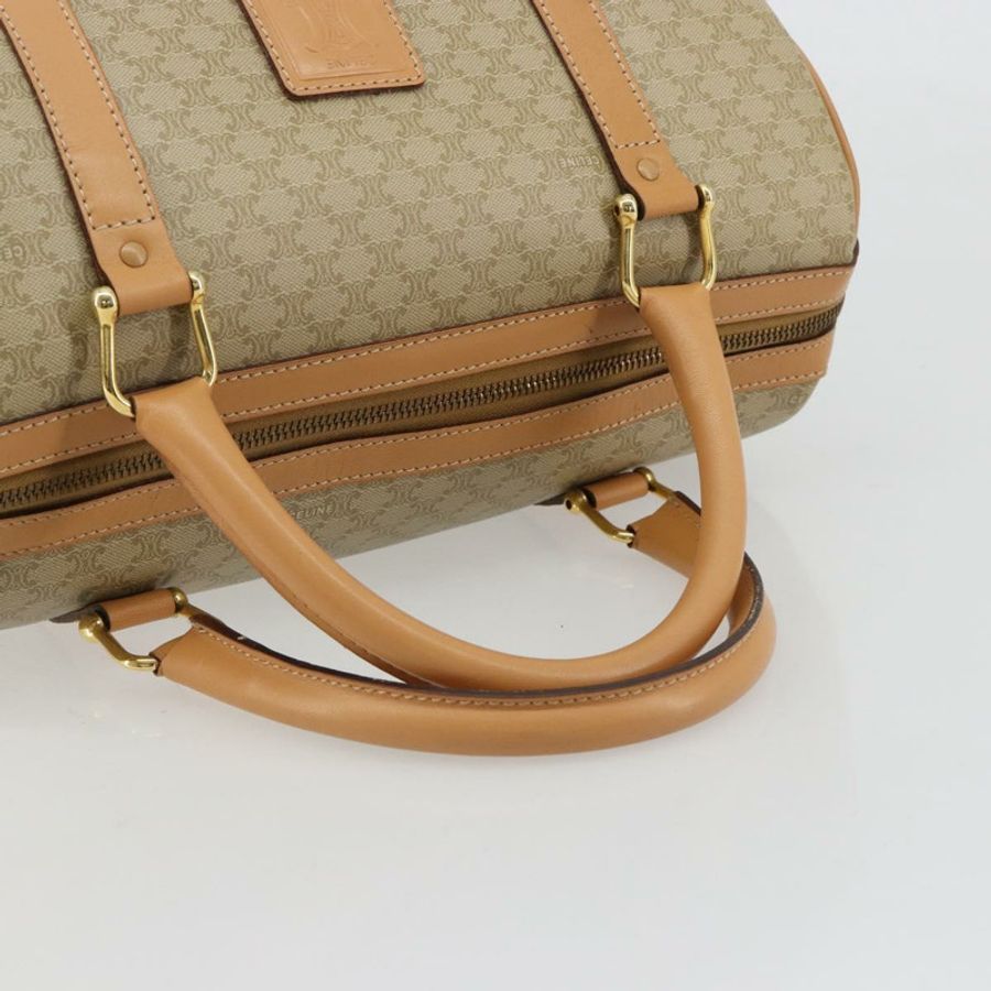 【日本直送】CELINE Macadam帆布手提包 PVC 米色 金色 正品 183269A-6