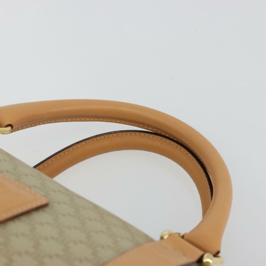 【日本直送】CELINE Macadam帆布手提包 PVC 米色 金色 正品 183269A-7