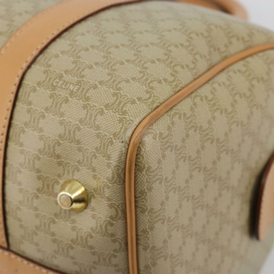 【日本直送】CELINE Macadam帆布手提包 PVC 米色 金色 正品 183269A-8