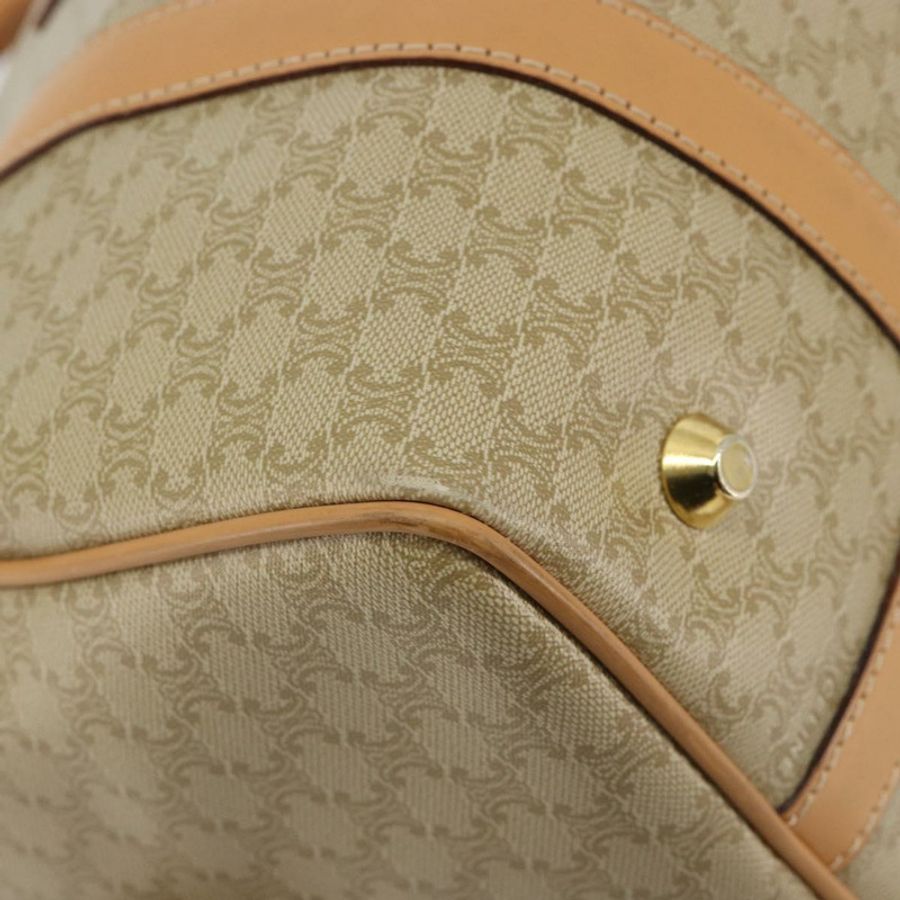 【日本直送】CELINE Macadam帆布手提包 PVC 米色 金色 正品 183269A-13