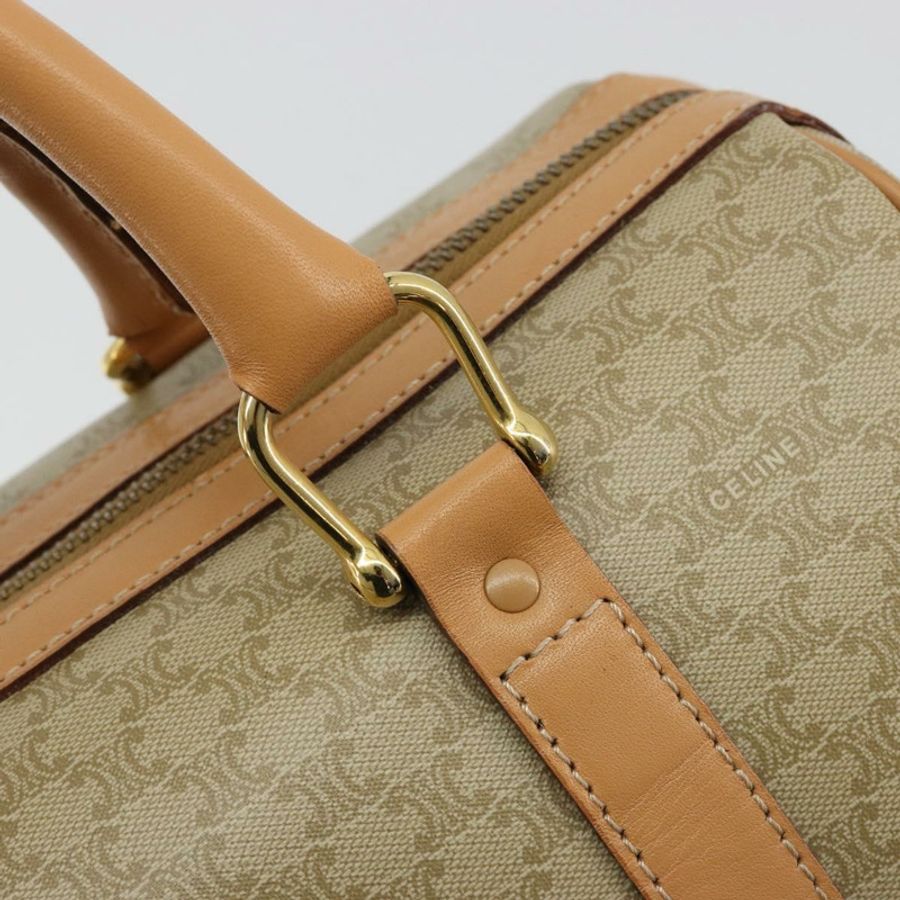 【日本直送】CELINE Macadam帆布手提包 PVC 米色 金色 正品 183269A-16