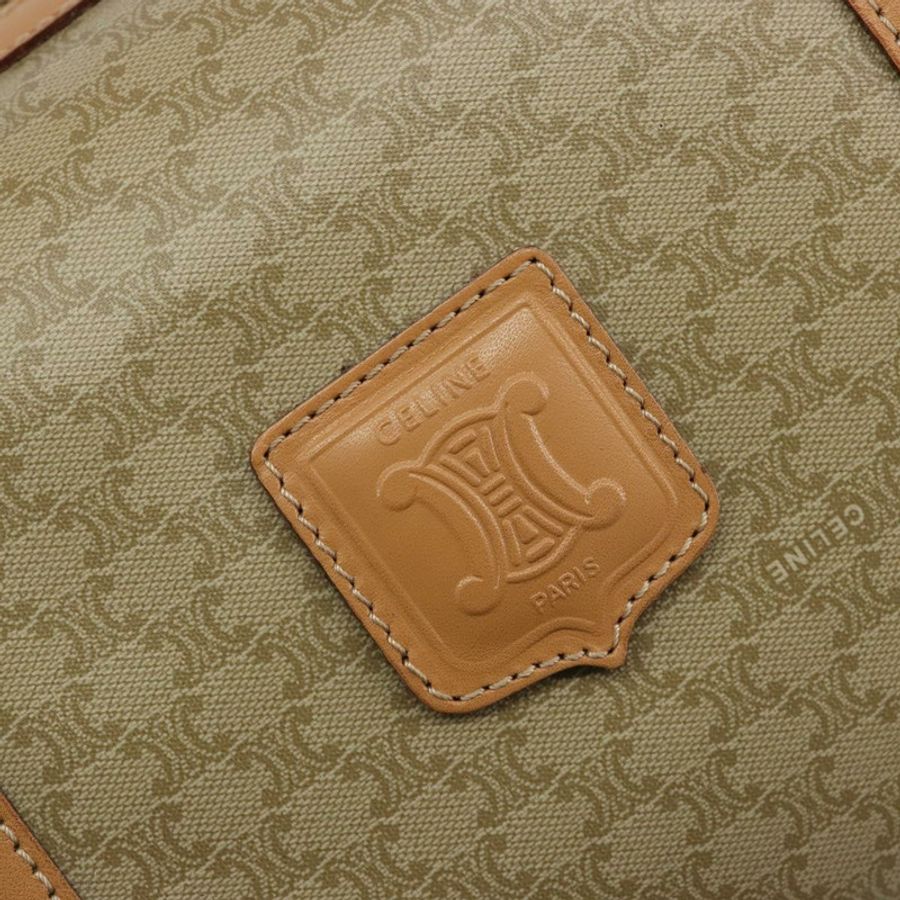 【日本直送】CELINE Macadam帆布手提包 PVC 米色 金色 正品 183269A-17