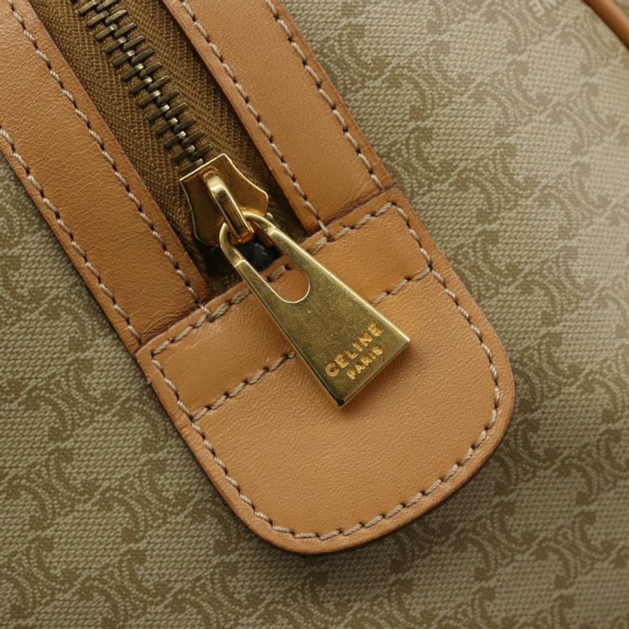 【日本直送】CELINE Macadam帆布手提包 PVC 米色 金色 正品 183269A-18