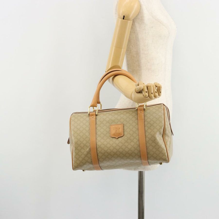 【日本直送】CELINE Macadam帆布手提包 PVC 米色 金色 正品 183269A-22