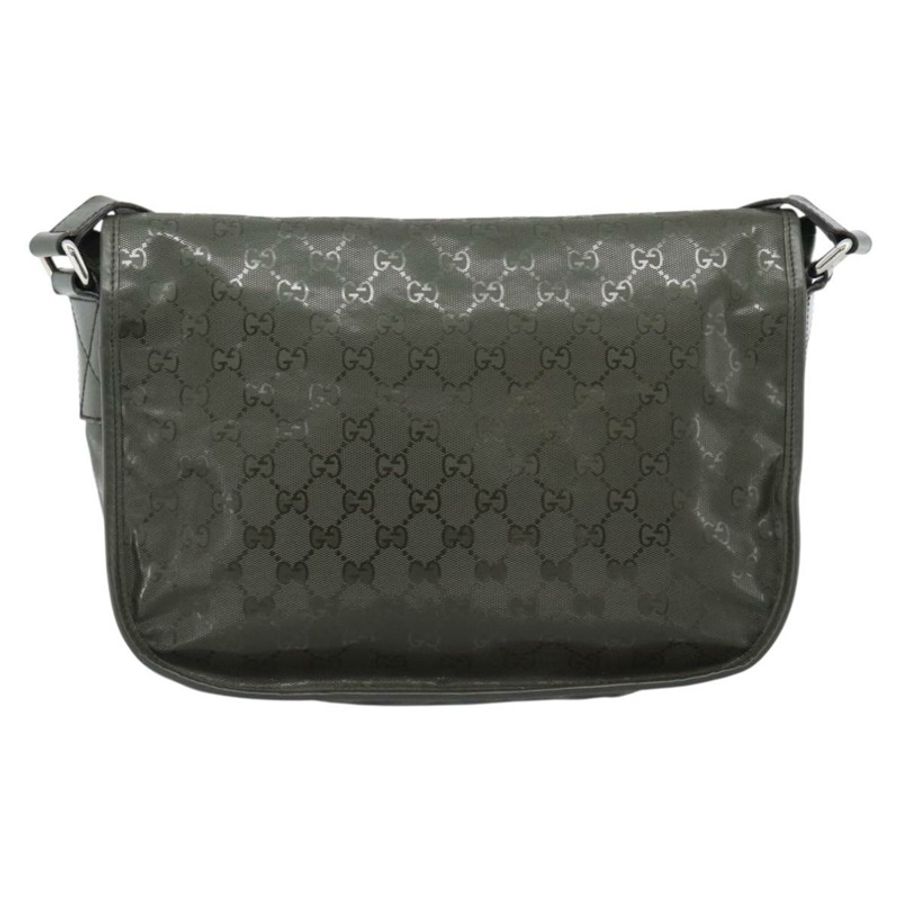 【日本直送】GUCCI GG Implementation 單肩包 PVC 綠色銀色 201732 Auth 183034A-1