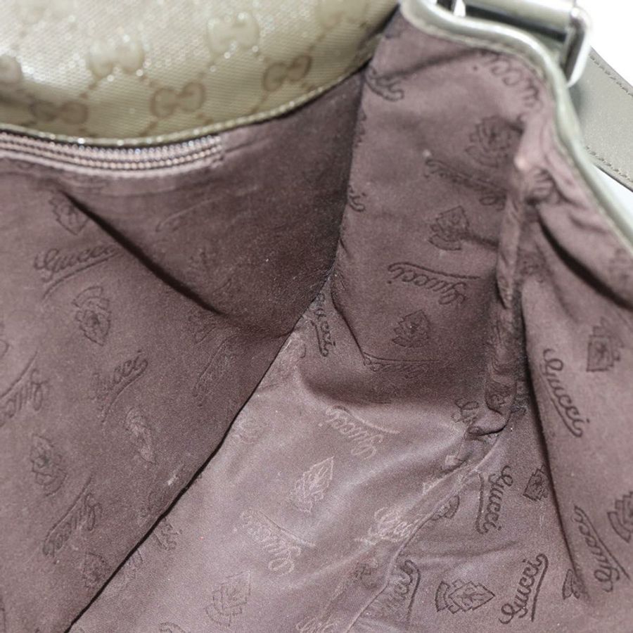 【日本直送】GUCCI GG Implementation 單肩包 PVC 綠色銀色 201732 Auth 183034A-18