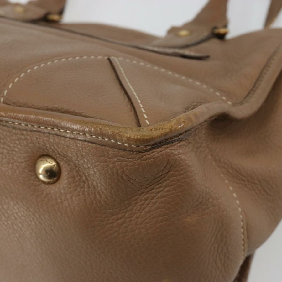 【日本直送】PRADA 手提包 皮革 棕色 金色 正品 183668A-16