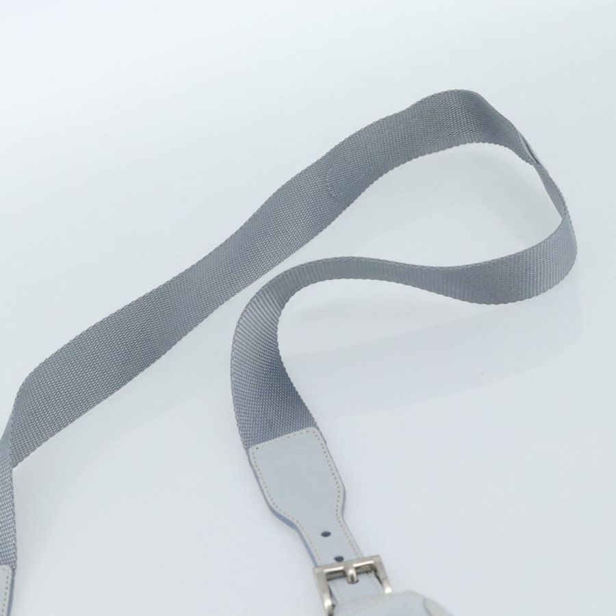 【日本直送】PRADA 淺藍色銀色皮革肩背包,正品編號 183673A-7