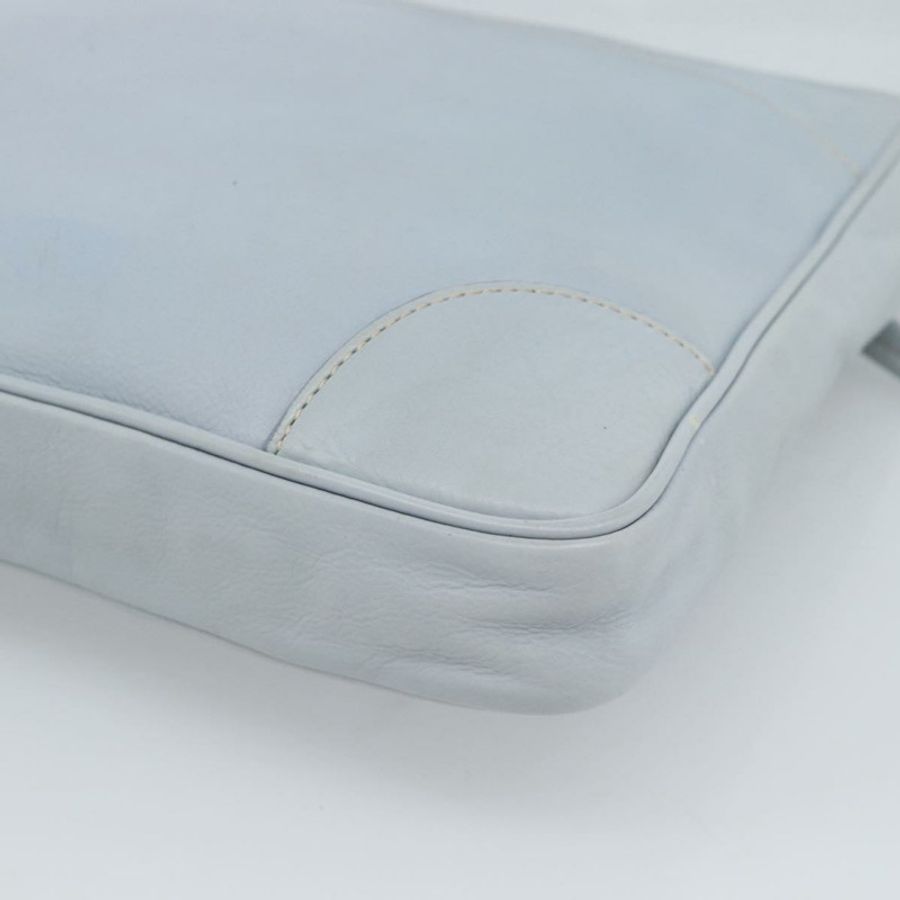 【日本直送】PRADA 淺藍色銀色皮革肩背包,正品編號 183673A-15
