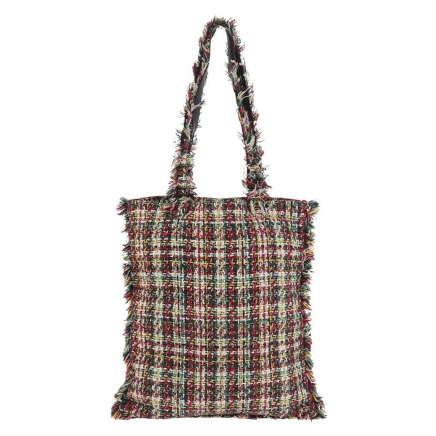 【日本直送】香奈兒 (CHANEL) 多色斜紋軟呢手提包 CC 正品 183010SM-1