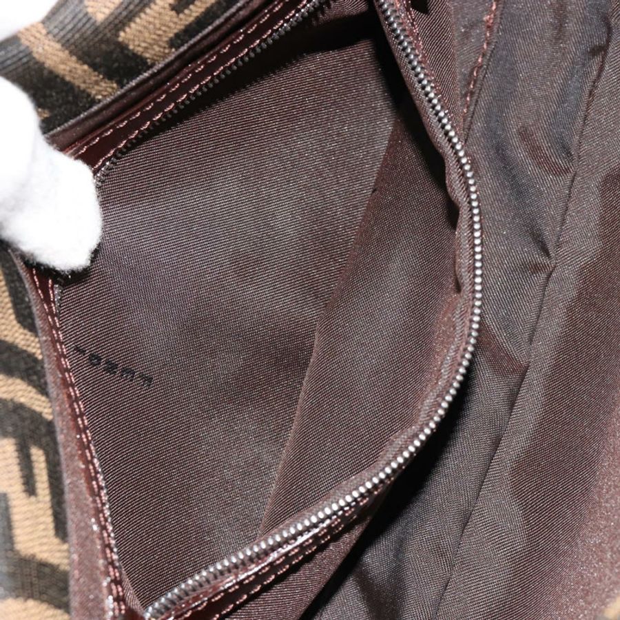 【日本直送】FENDI Zucca帆布Mamma Baguette單肩包 黑色 棕色 銀色 正品 183768SAV-24