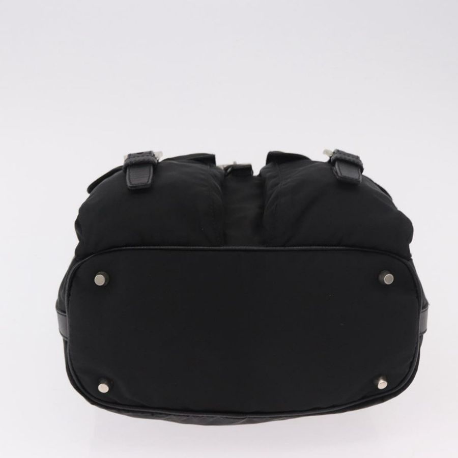 【日本直送】PRADA 單肩包 尼龍 黑色 銀色 正品 184177A-4