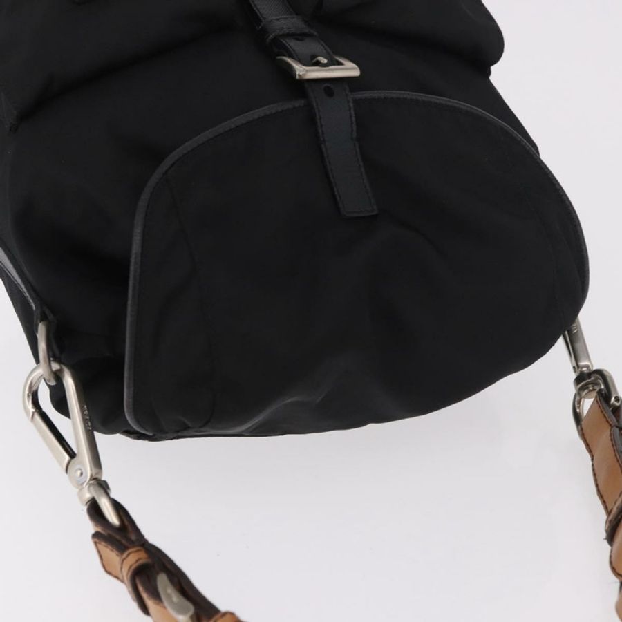 【日本直送】PRADA 單肩包 尼龍 黑色 銀色 正品 184177A-5
