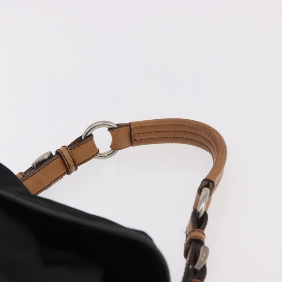 【日本直送】PRADA 單肩包 尼龍 黑色 銀色 正品 184177A-7