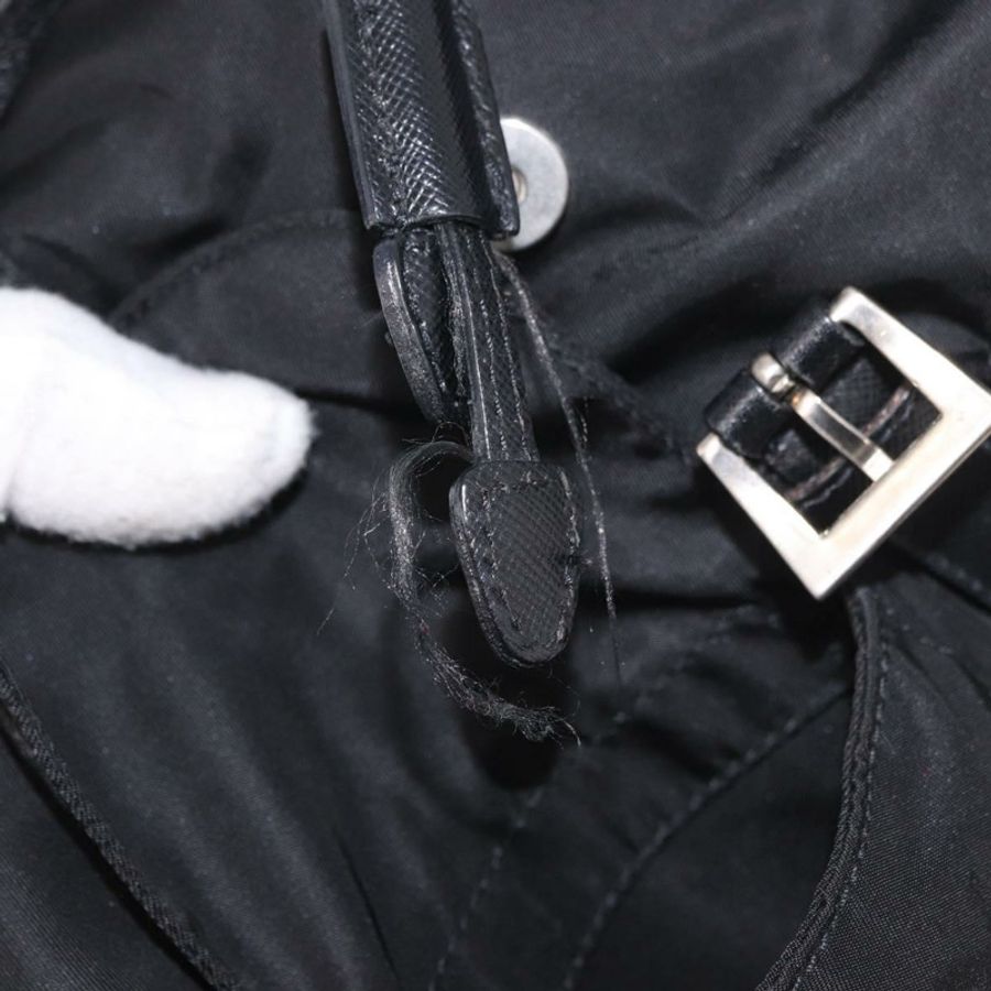 【日本直送】PRADA 單肩包 尼龍 黑色 銀色 正品 184177A-9