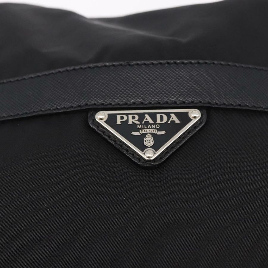 【日本直送】PRADA 單肩包 尼龍 黑色 銀色 正品 184177A-16