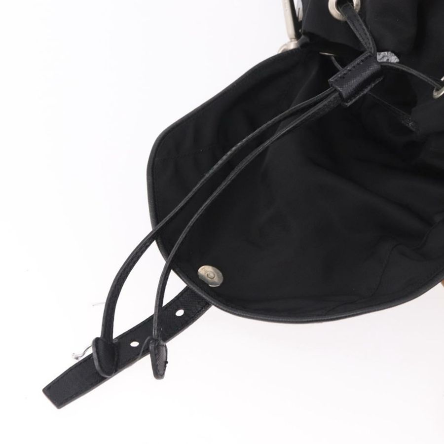 【日本直送】PRADA 單肩包 尼龍 黑色 銀色 正品 184177A-20