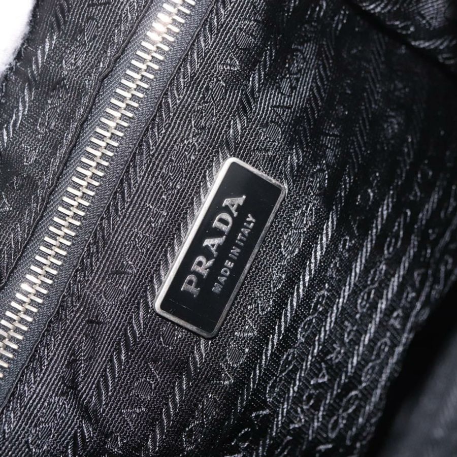【日本直送】PRADA 單肩包 尼龍 黑色 銀色 正品 184177A-21